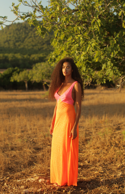 Colorblock Siren Dress