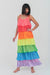 Rainbow Tiered Dress