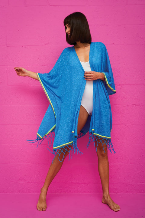 Selva Motif Embroidered Kimono