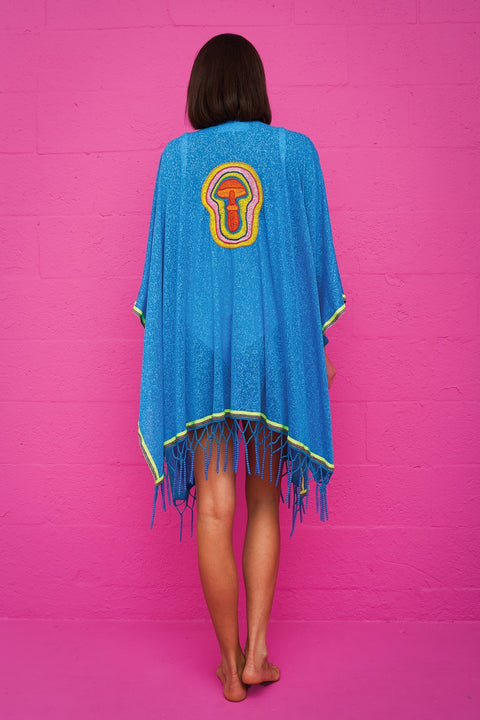 Selva Motif Embroidered Kimono