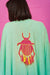 Embroidered Beetle Kaftan