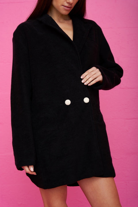 Terry Cloth Blazer Dress