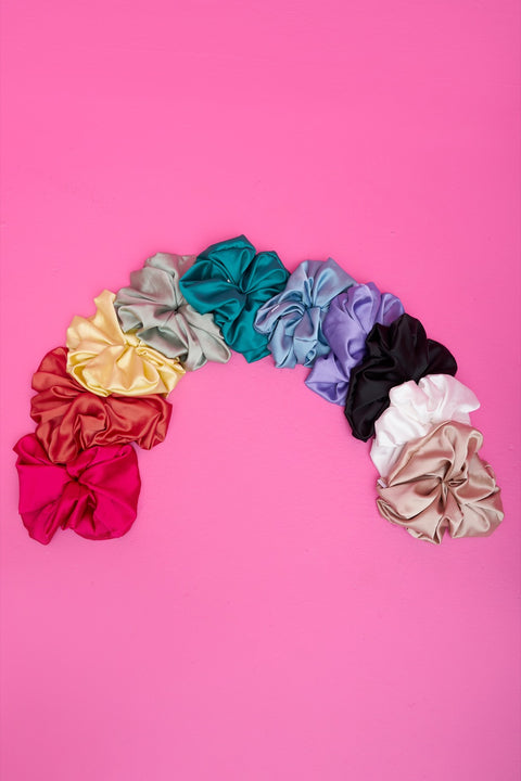 Oversized Satin Scrunchies