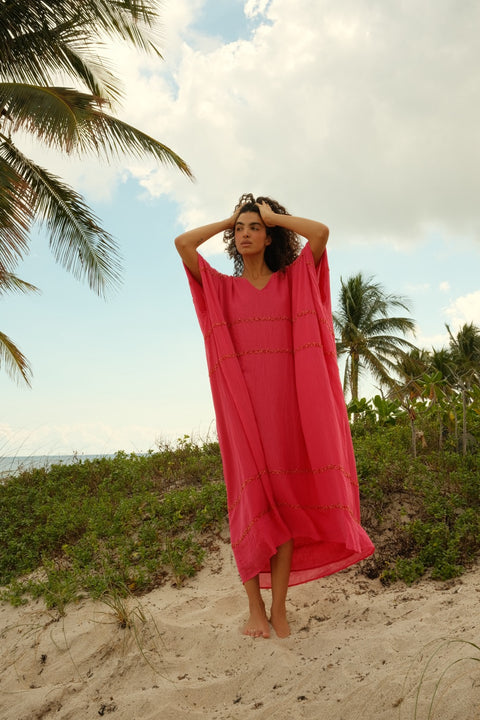 Zigzag Beaded Kaftan