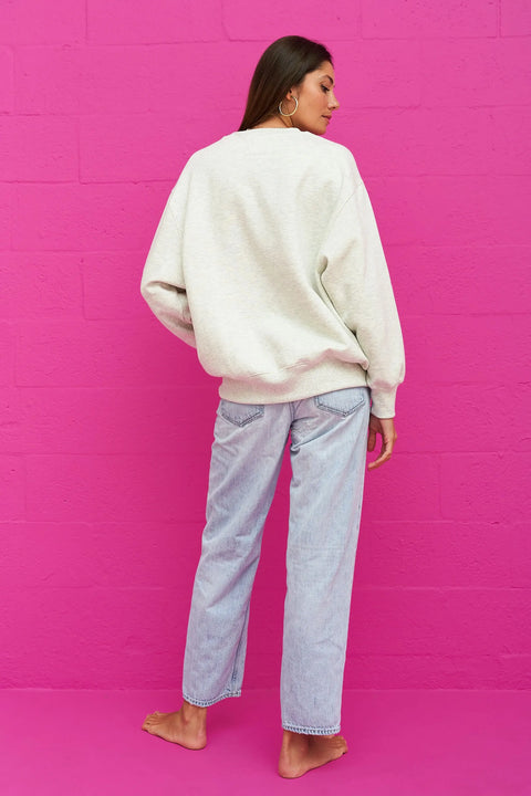 Pull à coutures contrastées