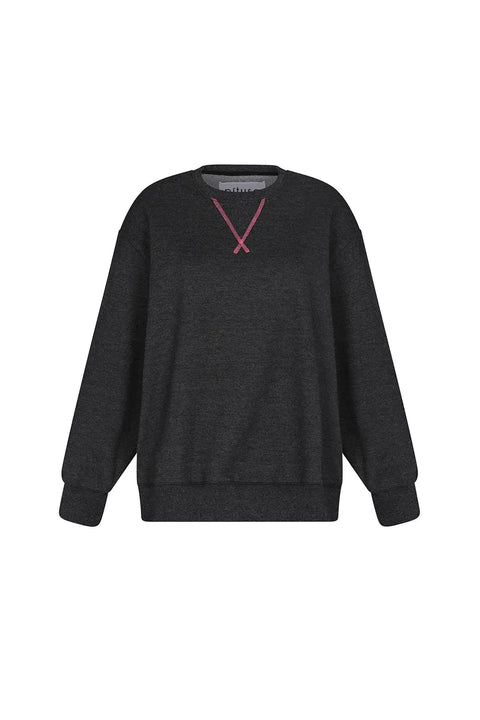 Pull à coutures contrastées