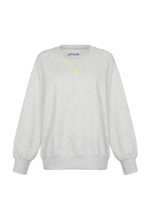 Pull à coutures contrastées