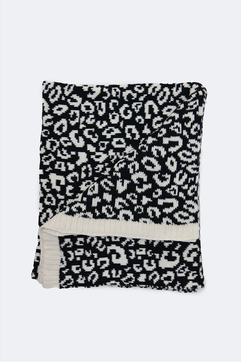 Chunky Cheetah Cotton Blanket