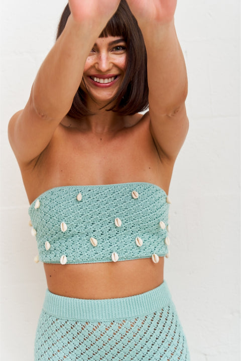 Puka Shell Crochet Top