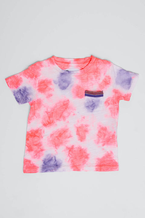 Kids Tie Dye Pocket T-Shirt