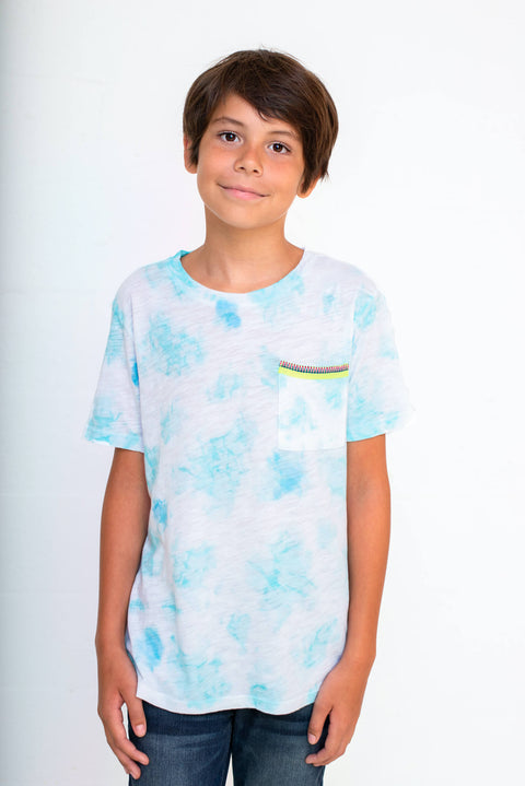 Kids Tie Dye Pocket T-Shirt