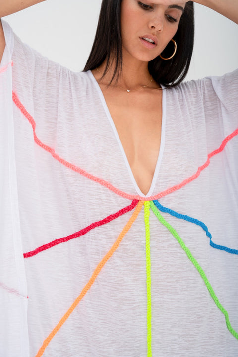 Caftán trenzado delantero