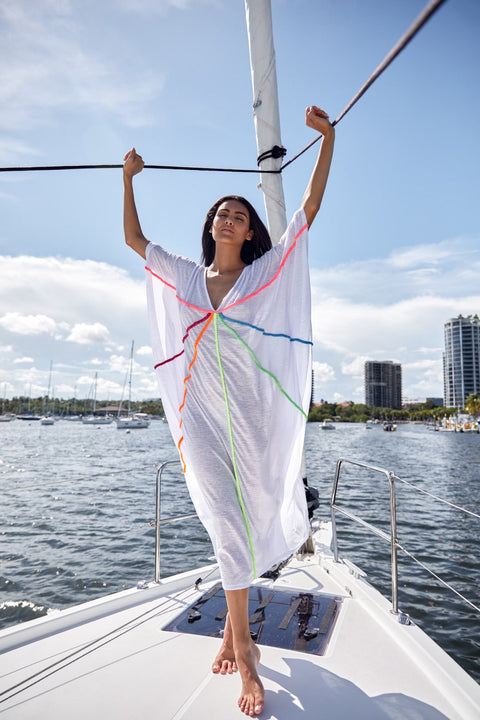 Caftán trenzado delantero