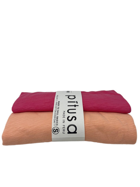 Lot de 2 t-shirts unisexes basiques