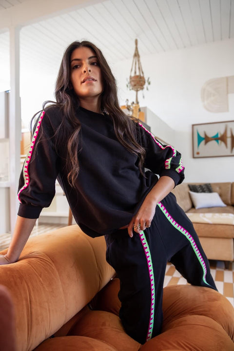 Conjunto de pantalón y jersey de manga corta 