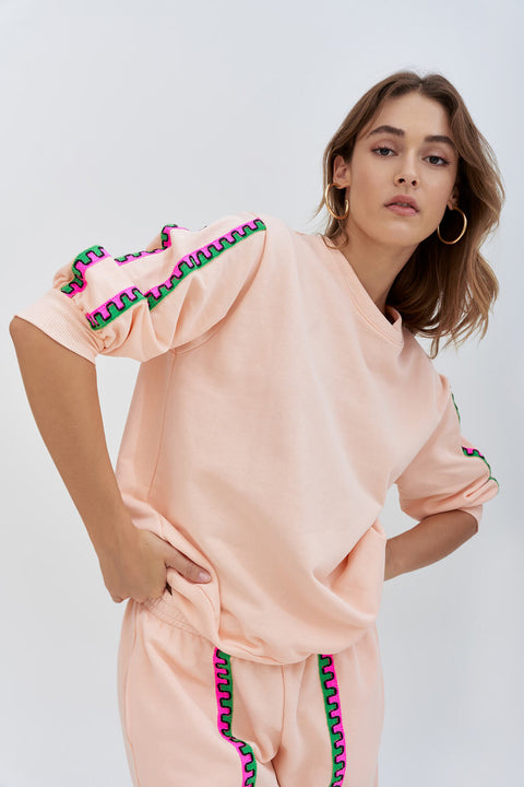 Conjunto de pantalón y jersey de manga corta 