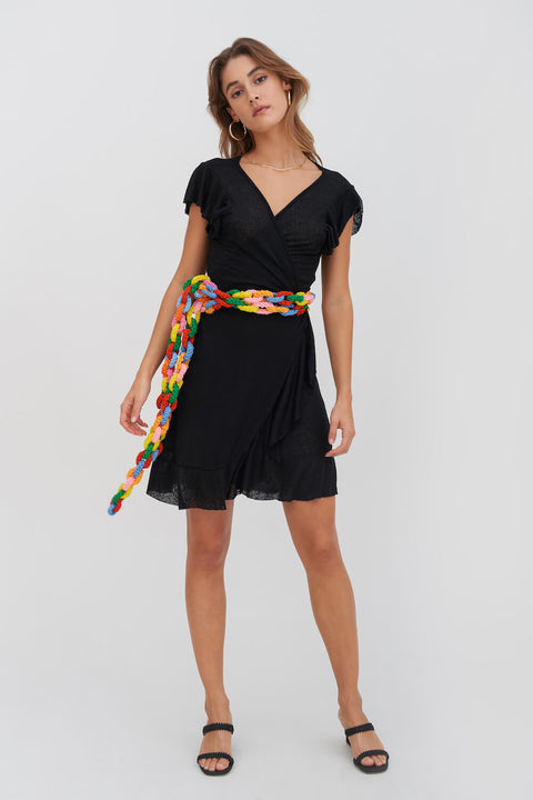 Robe portefeuille à chaîne