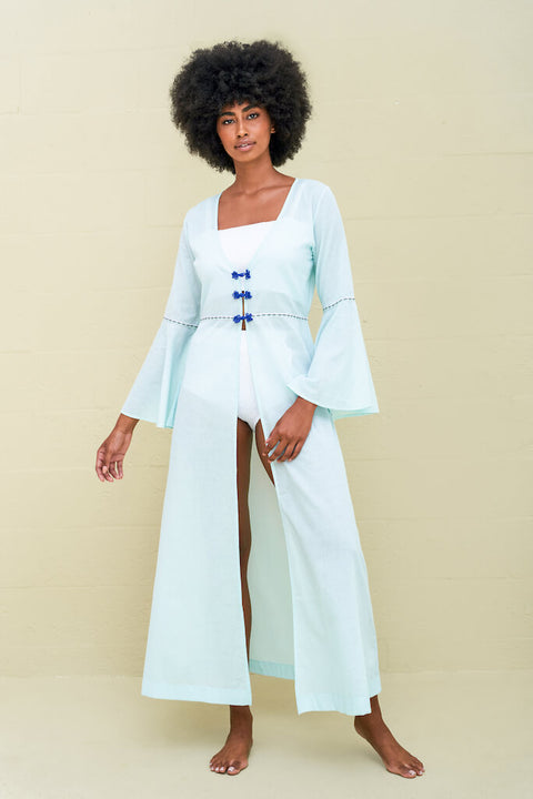 Kimono con cierre de rana