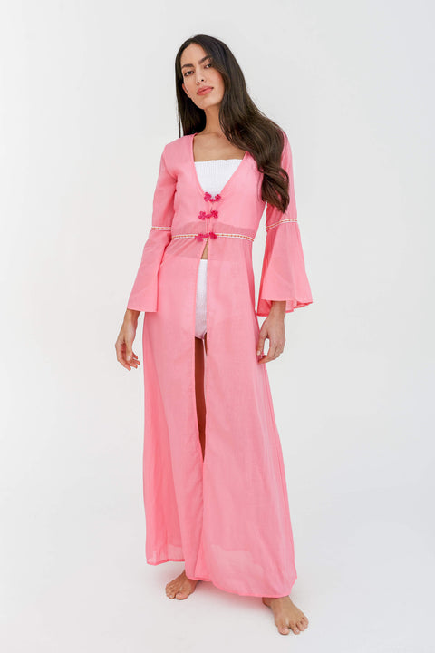 Kimono con cierre de rana