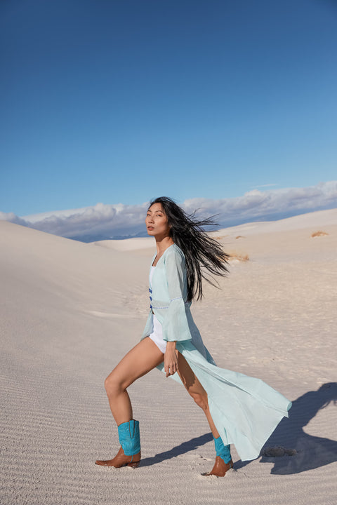 Kimono con cierre de rana