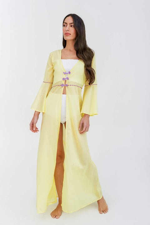 Kimono con cierre de rana