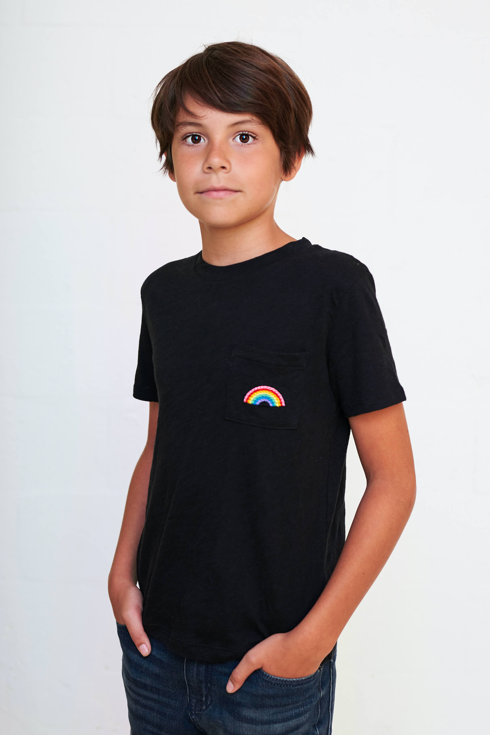 Kids Embroidered Rainbow T-Shirt– pītusa