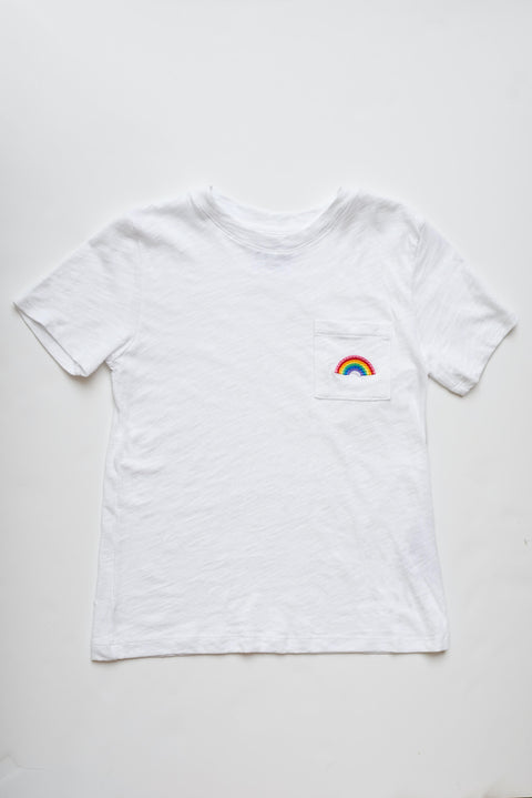 Kids Embroidered Rainbow T-Shirt