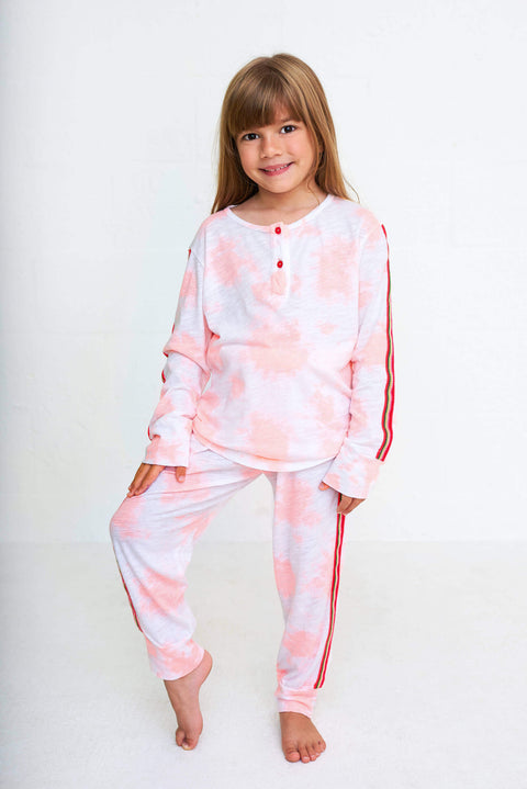 Pantalón Henley con efecto tie-dye para niños