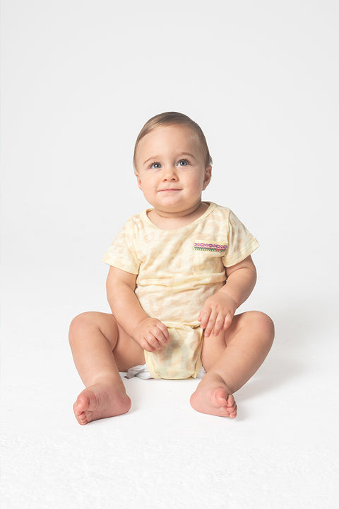 Pima Cheetah Short Sleeve Bodysuit