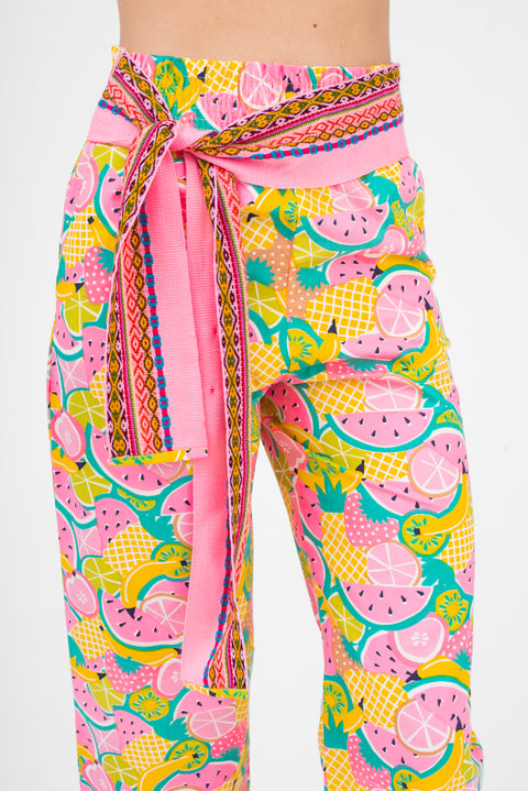 Pantalon confortable taille haute