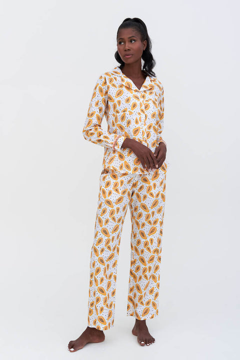 Pattern Play Classic Long Sleeve PJ Top and Pant