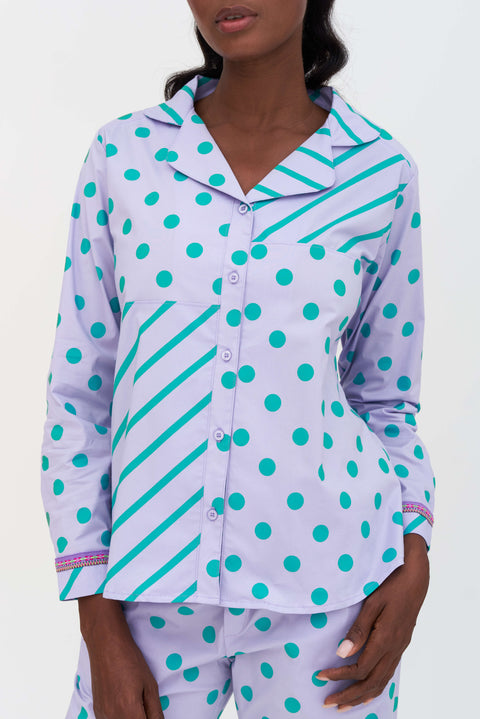 Pattern Play Classic Long Sleeve PJ Top and Pant