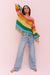 Rainbow Crochet Long Sleeve Top