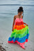 Rainbow Ruffle Tiered Dress