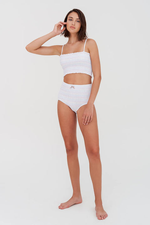 Rainbow Smocking Bikini Bottom