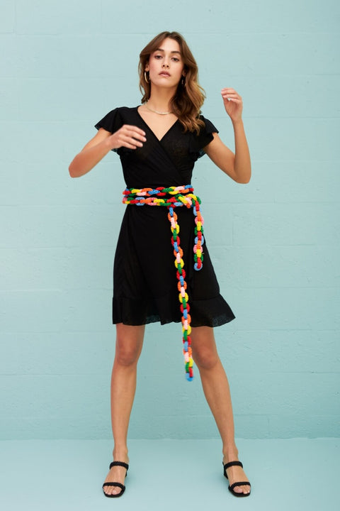 Robe portefeuille à chaîne