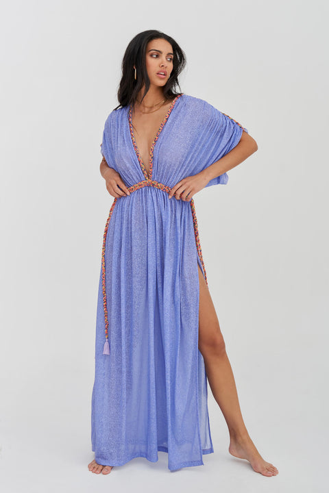 Tulum Braided Sleeve Dress