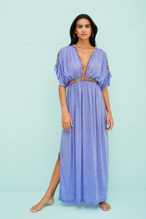 Tulum Braided Sleeve Dress