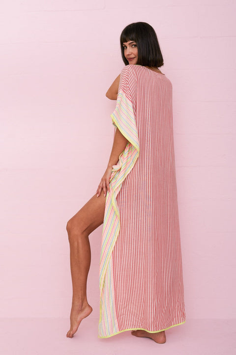 Contrast Striped Thobe