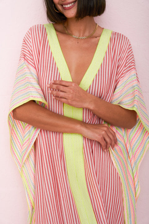 Contrast Striped Thobe