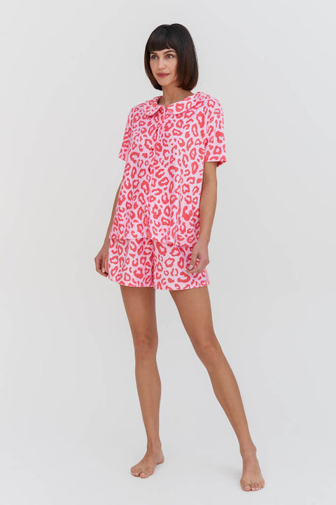 Terry Cloth Peter-Pan Collar Top