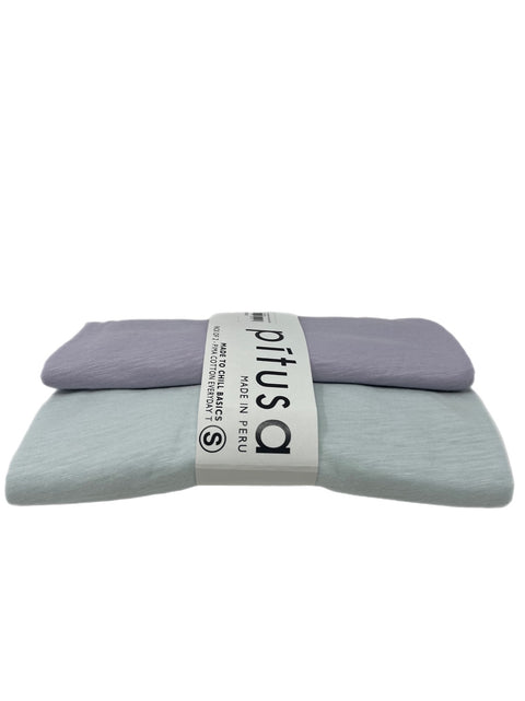 Lot de 2 t-shirts unisexes basiques