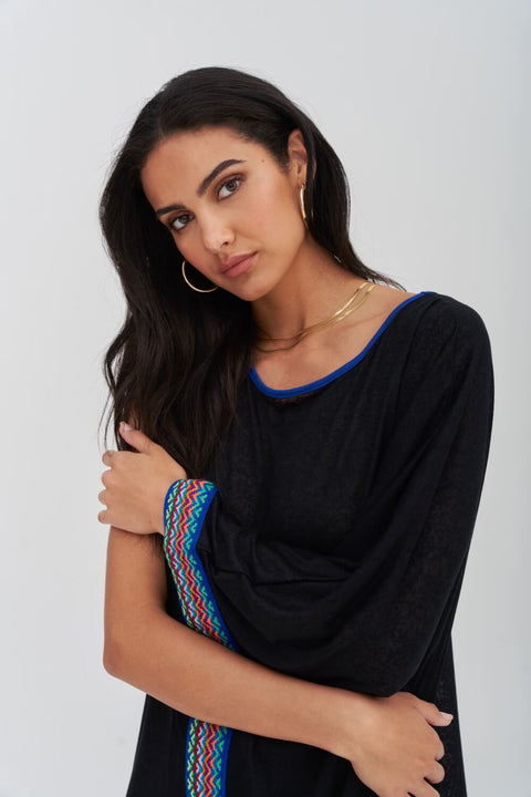 Waterfall Sleeve Dress