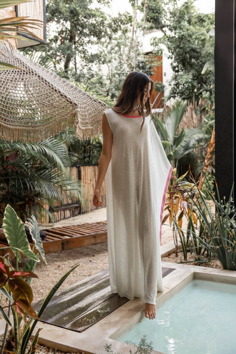 Waterfall Sleeve Dress