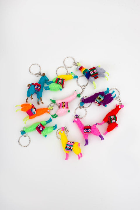 Llama Color Keychain