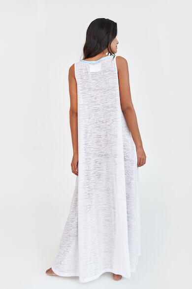 V-Neck Flare Maxi